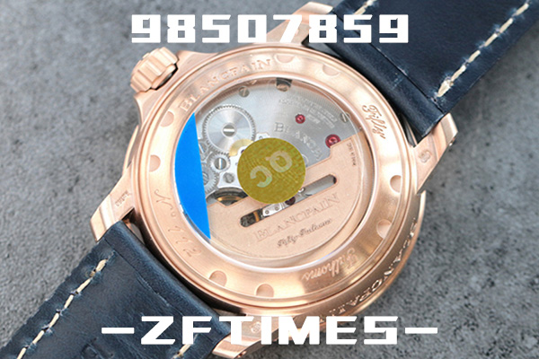 ZF厂宝珀五十噚系列5015玫瑰金蓝盘腕表深度评测-ZF五十噚