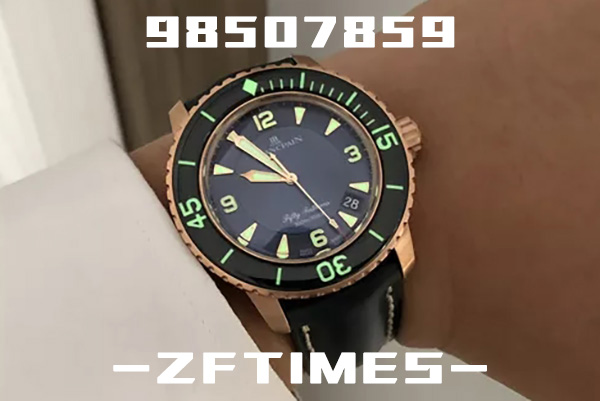 ZF厂宝珀五十噚系列5015玫瑰金蓝盘腕表深度评测-ZF五十噚
