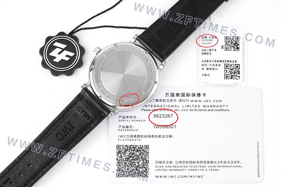 ZF厂万国表柏涛菲诺系列IW356501复刻腕表-ZF手表