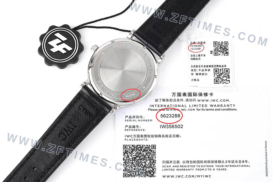 ZF厂万国表柏涛菲诺系列IW356502复刻腕表-ZF手表