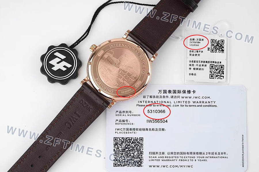 ZF厂万国表柏涛菲诺系列IW356504复刻腕表-ZF手表