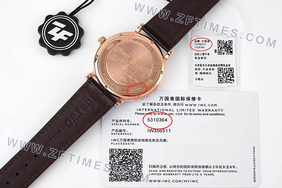 ZF厂万国表柏涛菲诺系列IW356511复刻腕表-ZF手表