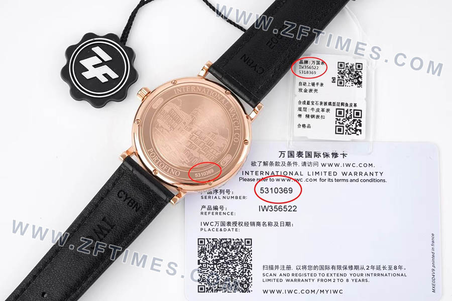ZF厂万国表柏涛菲诺系列IW356522复刻腕表-ZF手表